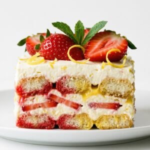 Lemon Strawberry Tiramisu